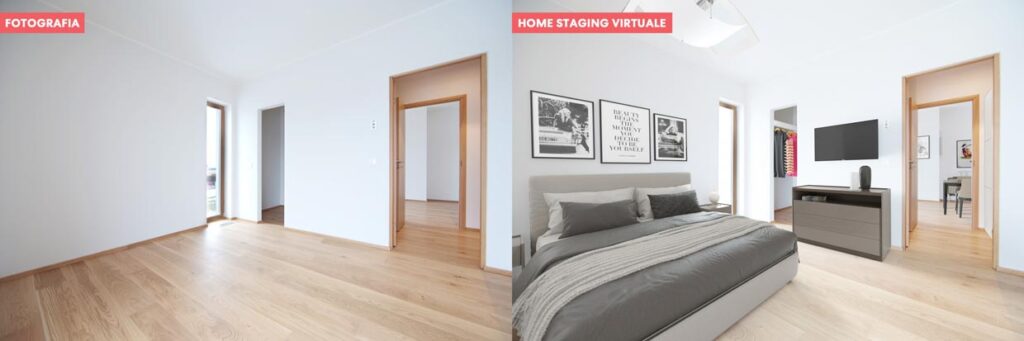 Confronto fotografia e home staging virtuale